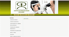 Desktop Screenshot of especialidadesoculares.com